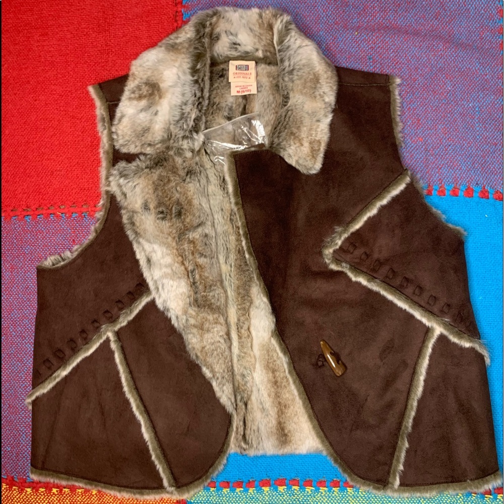 NWT Faux Fur Lined Vest